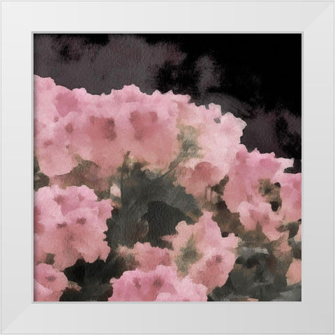 Blush Rush II White Modern Wood Framed Art Print by Saunders, Alonzo