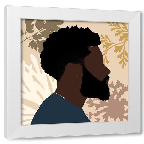 Strength And Confidence I White Modern Wood Framed Art Print by Saunders, Alonzo
