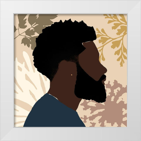 Strength And Confidence I White Modern Wood Framed Art Print by Saunders, Alonzo