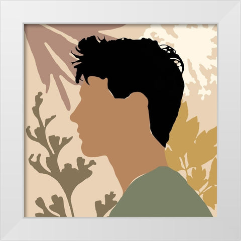 Strength And Confidence II White Modern Wood Framed Art Print by Saunders, Alonzo