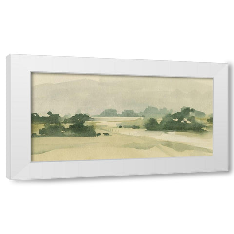 Watercolor Pasture II White Modern Wood Framed Art Print by Caroline, Emma