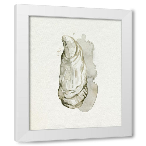 Oysters on the Bay I White Modern Wood Framed Art Print by Popp, Grace