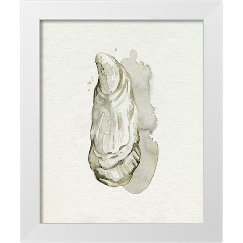 Oysters on the Bay I White Modern Wood Framed Art Print by Popp, Grace