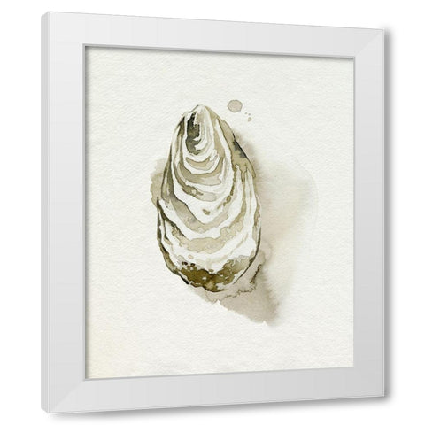 Oysters on the Bay IV White Modern Wood Framed Art Print by Popp, Grace