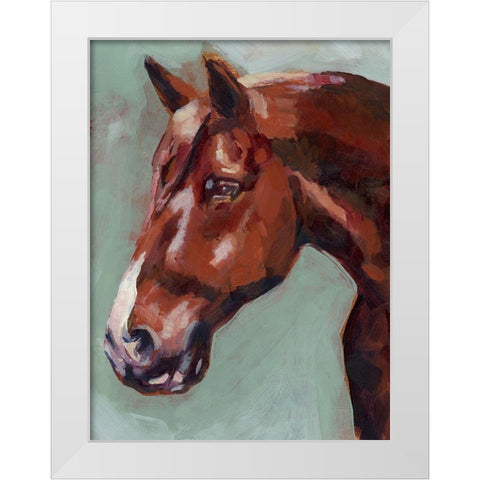 Paint by Number Horse I White Modern Wood Framed Art Print by Parker, Jennifer Paxton