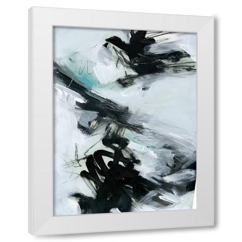 Ocean Current I White Modern Wood Framed Art Print by Parker, Jennifer Paxton