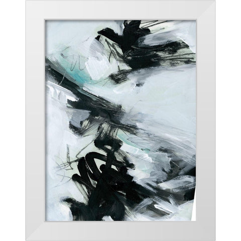 Ocean Current I White Modern Wood Framed Art Print by Parker, Jennifer Paxton