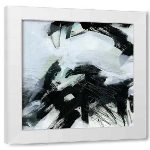 Ocean Current V White Modern Wood Framed Art Print by Parker, Jennifer Paxton