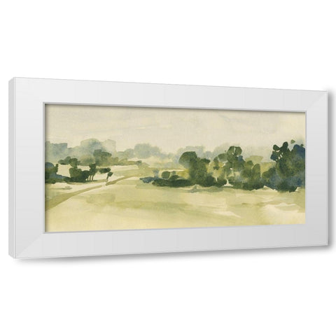 Verdant Pasture II White Modern Wood Framed Art Print by Caroline, Emma