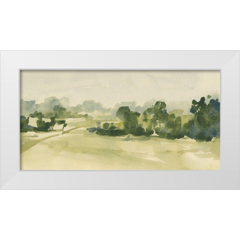 Verdant Pasture II White Modern Wood Framed Art Print by Caroline, Emma