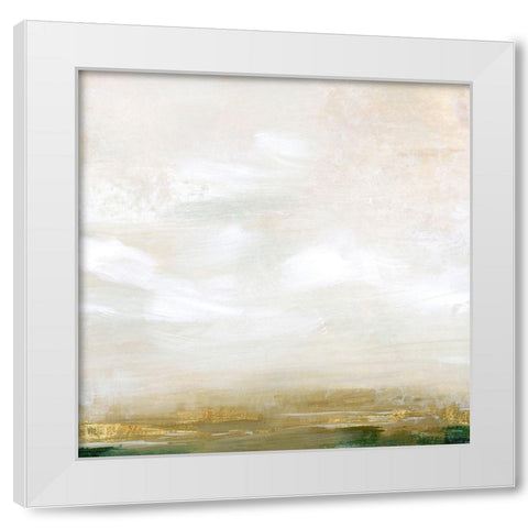 Gold Leaf Marsh I White Modern Wood Framed Art Print by Popp, Grace