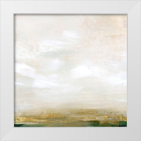 Gold Leaf Marsh I White Modern Wood Framed Art Print by Popp, Grace