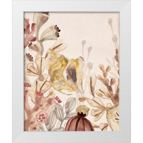 Ocean Nostalgia II White Modern Wood Framed Art Print by Vess, June Erica