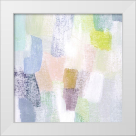 Sidewalk Chalk I White Modern Wood Framed Art Print by Popp, Grace