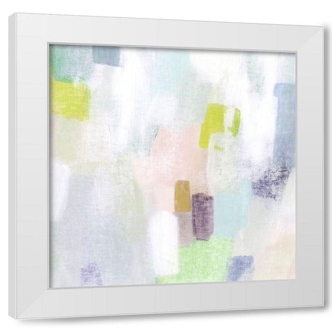 Sidewalk Chalk II White Modern Wood Framed Art Print by Popp, Grace