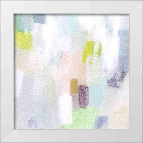 Sidewalk Chalk II White Modern Wood Framed Art Print by Popp, Grace