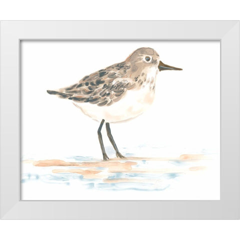 Pretty Piper I White Modern Wood Framed Art Print by Vess, June Erica