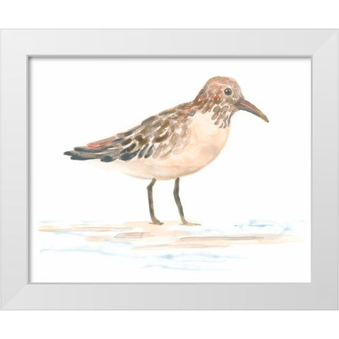 Pretty Piper III White Modern Wood Framed Art Print by Vess, June Erica