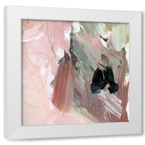 Pale Scribble I White Modern Wood Framed Art Print by Parker, Jennifer Paxton