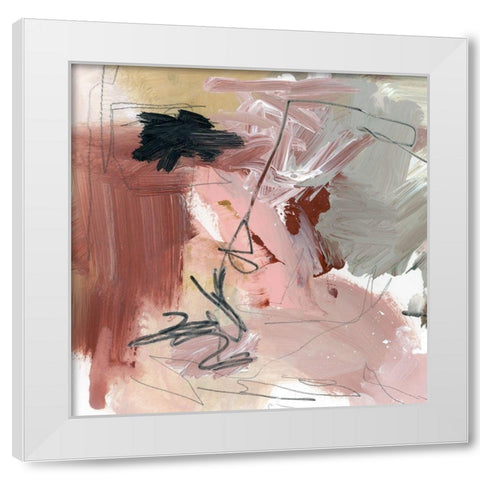Pale Scribble II White Modern Wood Framed Art Print by Parker, Jennifer Paxton