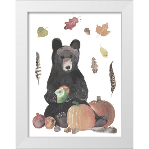 Cute Autumn Forest I White Modern Wood Framed Art Print by Longley, Alicia