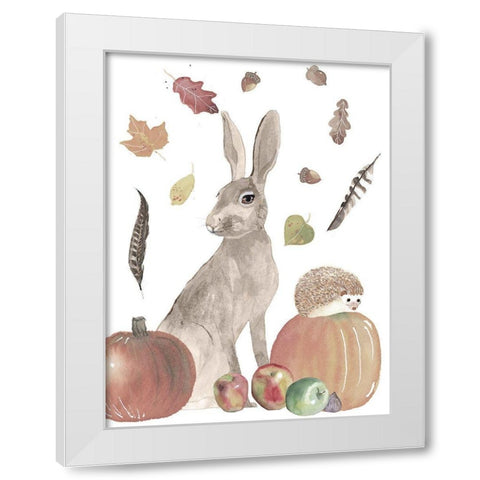 Cute Autumn Forest II White Modern Wood Framed Art Print by Longley, Alicia