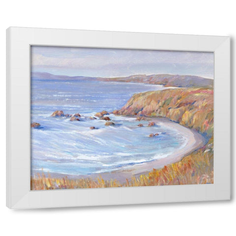 Along the Coast II White Modern Wood Framed Art Print by OToole, Tim