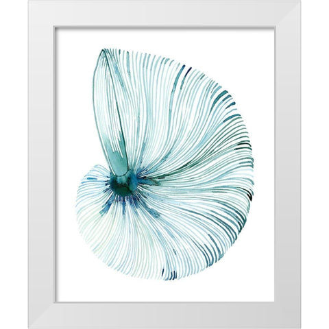 Eye of the Ocean I White Modern Wood Framed Art Print by Popp, Grace