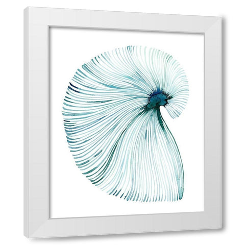 Eye of the Ocean II White Modern Wood Framed Art Print by Popp, Grace