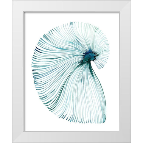 Eye of the Ocean II White Modern Wood Framed Art Print by Popp, Grace