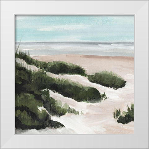 Beach Path I White Modern Wood Framed Art Print by Warren, Annie