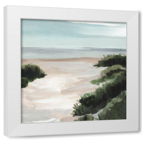 Beach Path II White Modern Wood Framed Art Print by Warren, Annie