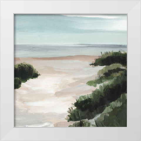 Beach Path II White Modern Wood Framed Art Print by Warren, Annie