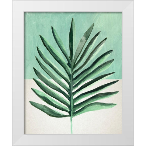 Verging Palm I White Modern Wood Framed Art Print by Warren, Annie
