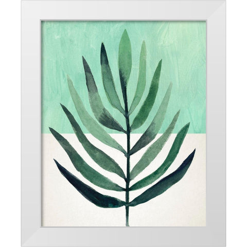 Verging Palm III White Modern Wood Framed Art Print by Warren, Annie
