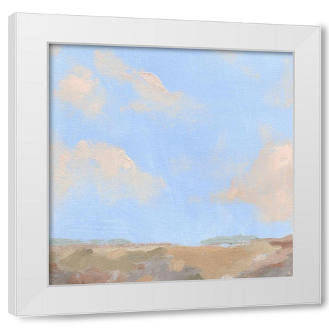Sandy Overlook I White Modern Wood Framed Art Print by Green, Jacob