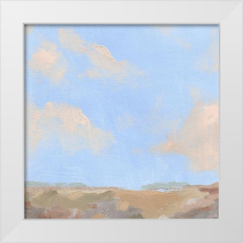 Sandy Overlook I White Modern Wood Framed Art Print by Green, Jacob
