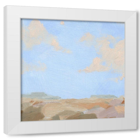 Sandy Overlook II White Modern Wood Framed Art Print by Green, Jacob
