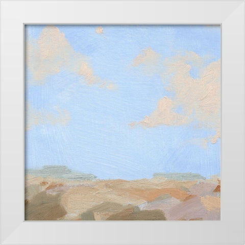 Sandy Overlook II White Modern Wood Framed Art Print by Green, Jacob