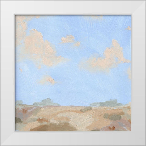 Sandy Overlook III White Modern Wood Framed Art Print by Green, Jacob