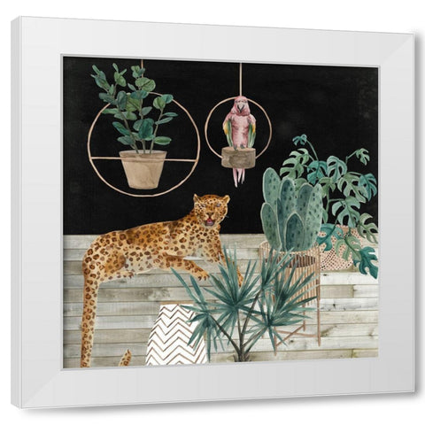 Jungle Home I White Modern Wood Framed Art Print by Wang, Melissa