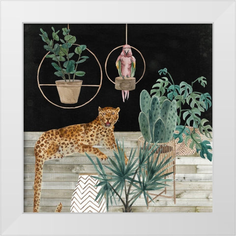 Jungle Home I White Modern Wood Framed Art Print by Wang, Melissa