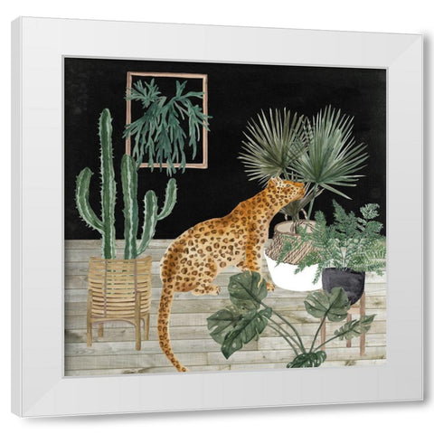 Jungle Home II White Modern Wood Framed Art Print by Wang, Melissa