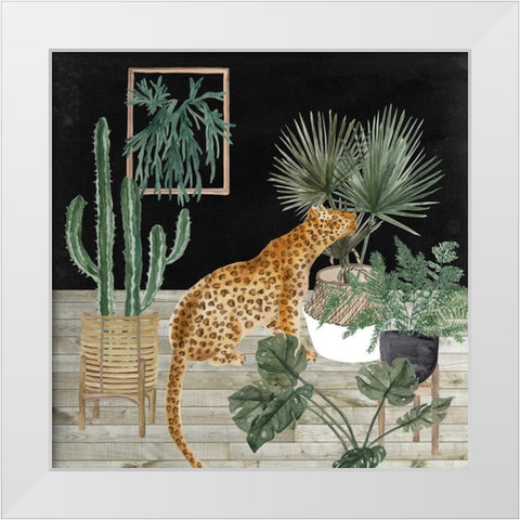 Jungle Home II White Modern Wood Framed Art Print by Wang, Melissa