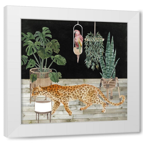 Jungle Home III White Modern Wood Framed Art Print by Wang, Melissa