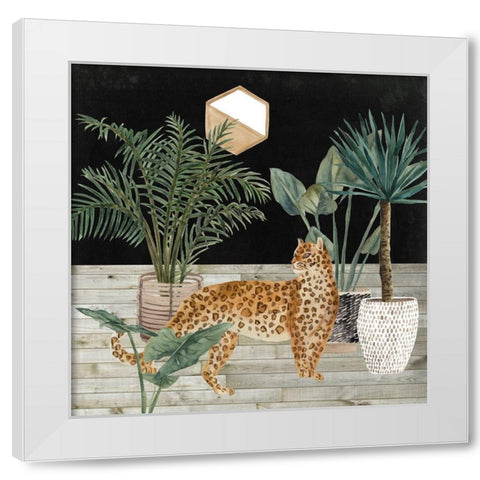 Jungle Home IV White Modern Wood Framed Art Print by Wang, Melissa