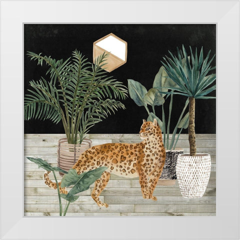 Jungle Home IV White Modern Wood Framed Art Print by Wang, Melissa