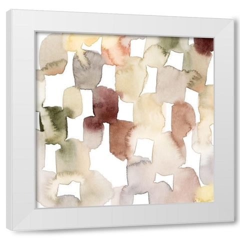 Melted Sediment I White Modern Wood Framed Art Print by Popp, Grace