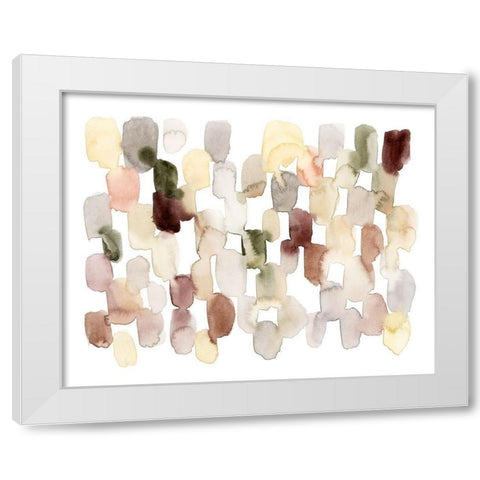 Melted Sediment III White Modern Wood Framed Art Print by Popp, Grace