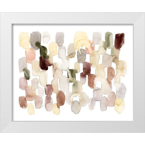 Melted Sediment III White Modern Wood Framed Art Print by Popp, Grace